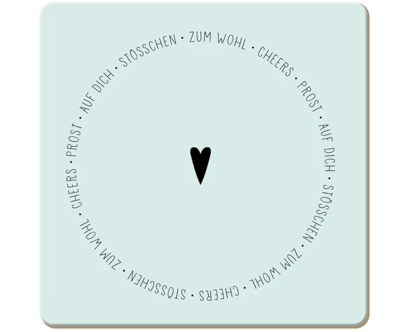 Grafik Werkstatt Korkuntersetzer Zum Wohl