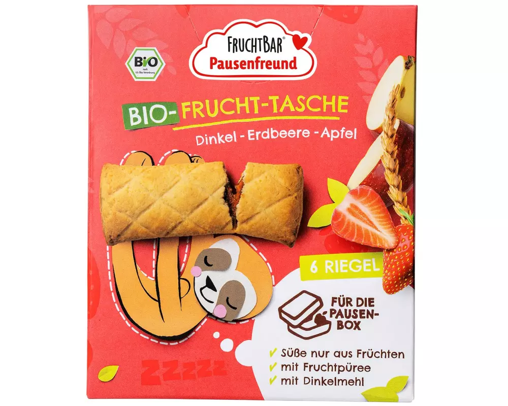 Fruchtbar Riegel Fruchttasche Dinkel, Erdbeere, Apfel 6 x 22g