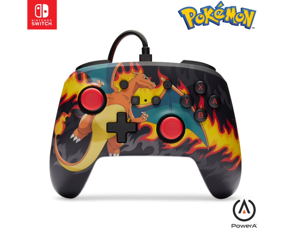 POWER A Enhanced Wired Ctrl. NSGP0283-01 NSW, Charizard Firestorm
