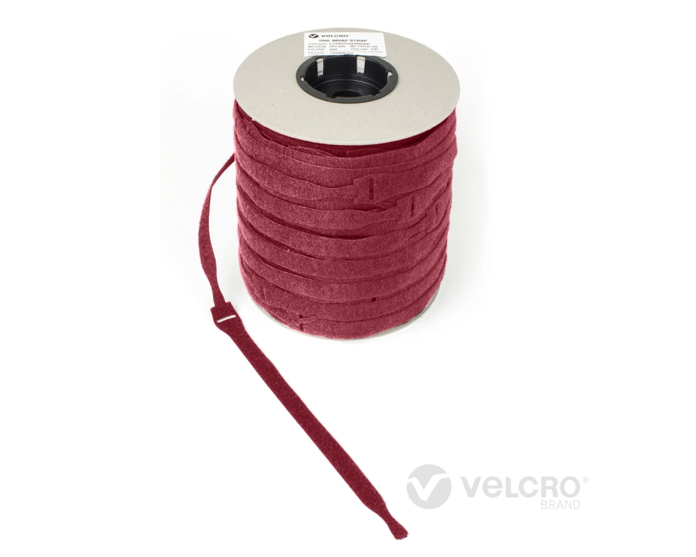 VELCRO One Wrap Strap 20mm x 230mm, 750 Stück, rot