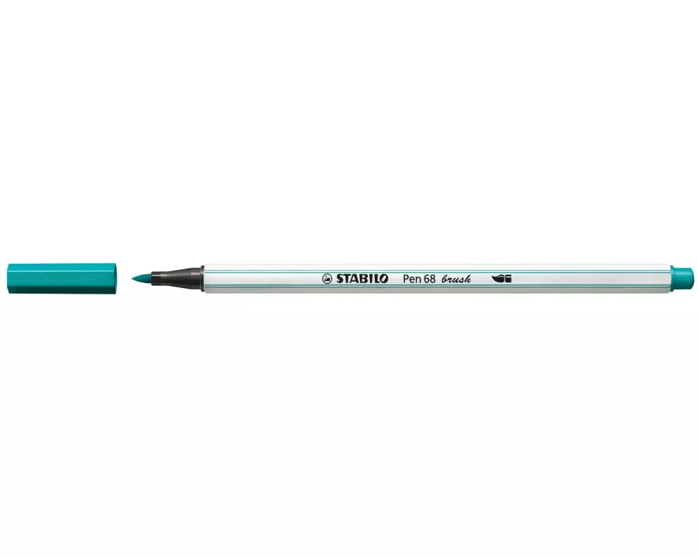 STABILO Fasermaler Pen 68 brush Türkisblau