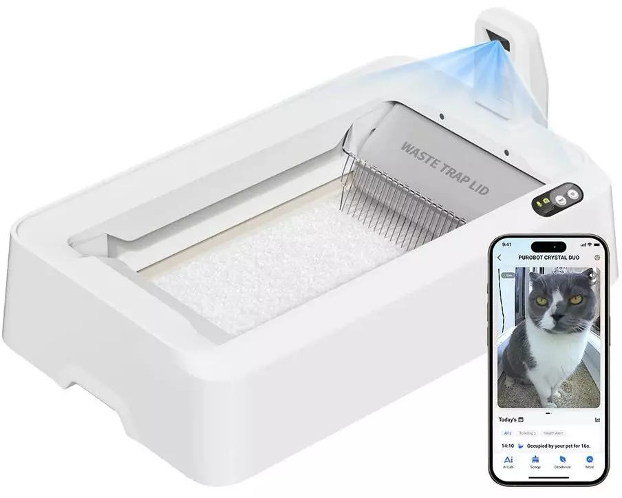 PETKIT Katzentoilette Purobot Crystal Duo, selbstreinigend