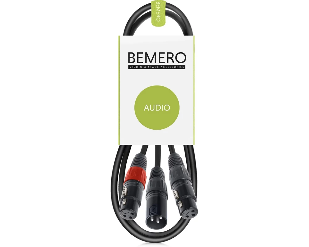 Bemero Y-Adapterkabel BAC4142-75BK Schwarz