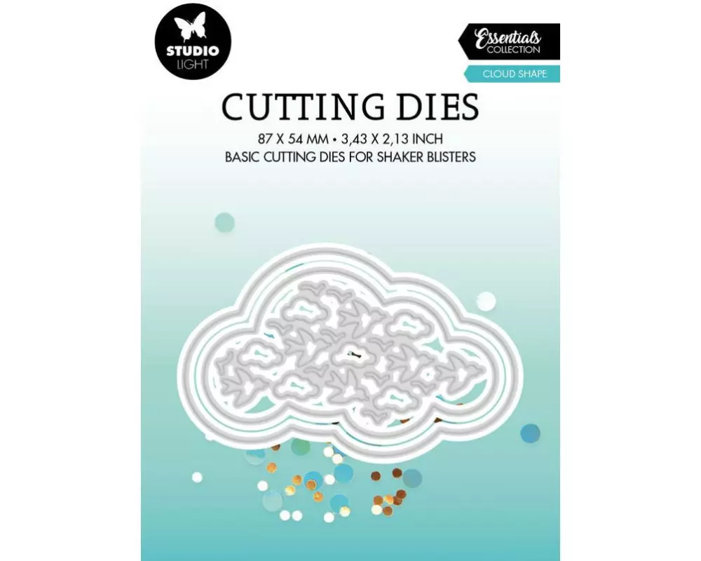 Studio Light Stanzschablone Wolken Essentials 87 x 54 x 1 mm, 3 Stück