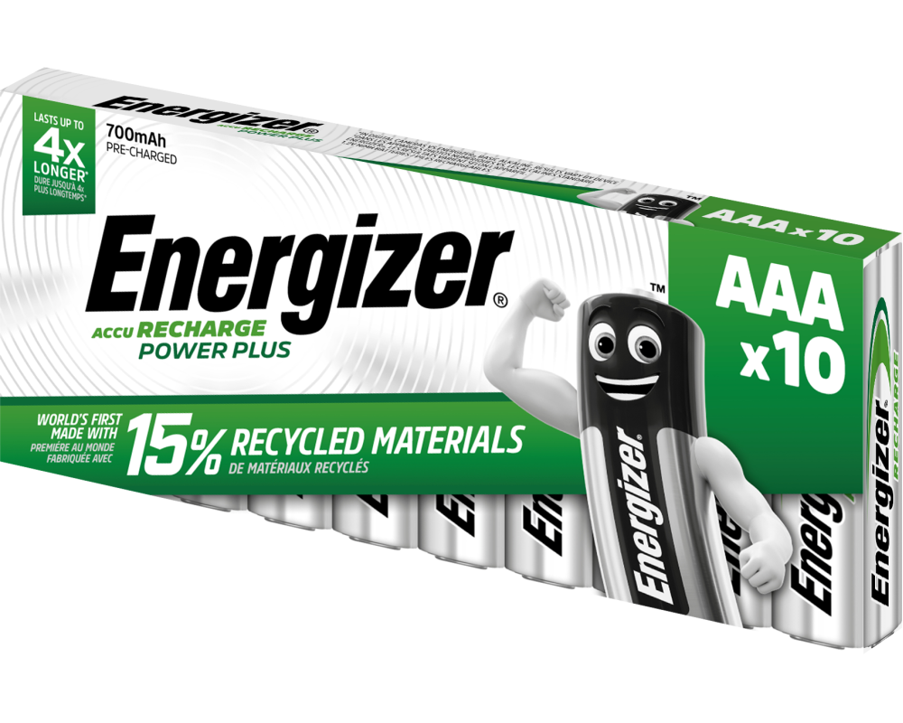 ENERGIZER Akku Power Plus E300850100 AAA/HR03, 700mAh 10 Stück