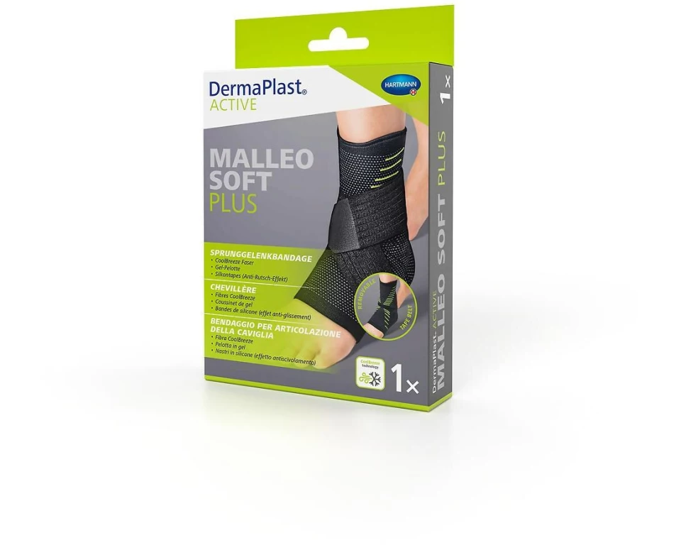 DermaPlast Active Malleo Soft plus Sprungelenkbandage Size 1