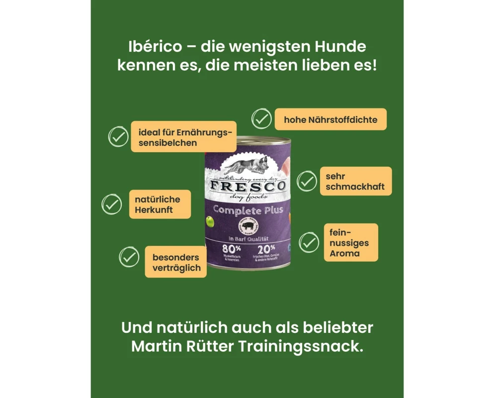 FRESCO Nassfutter Complete Plus Ibérico 800 g