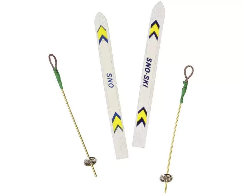 HobbyFun Mini-Utensilien Ski 10 cm