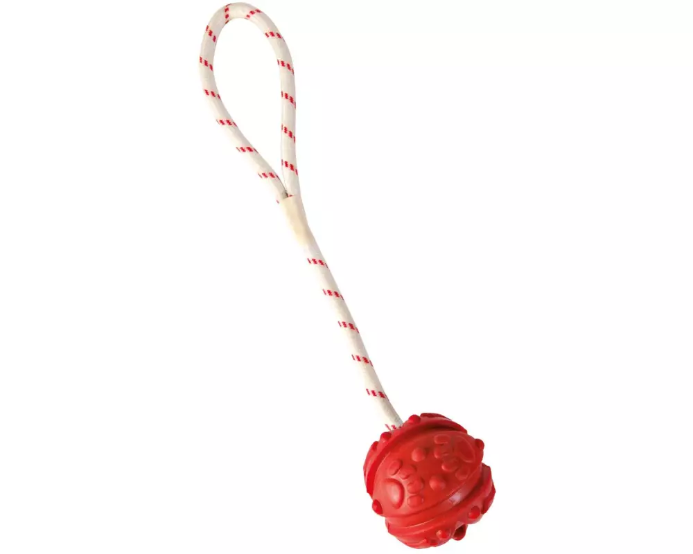 Trixie Schwimmspielzeug Aqua Toy Ball am Seil, ø 7 x 35 cm, Rot