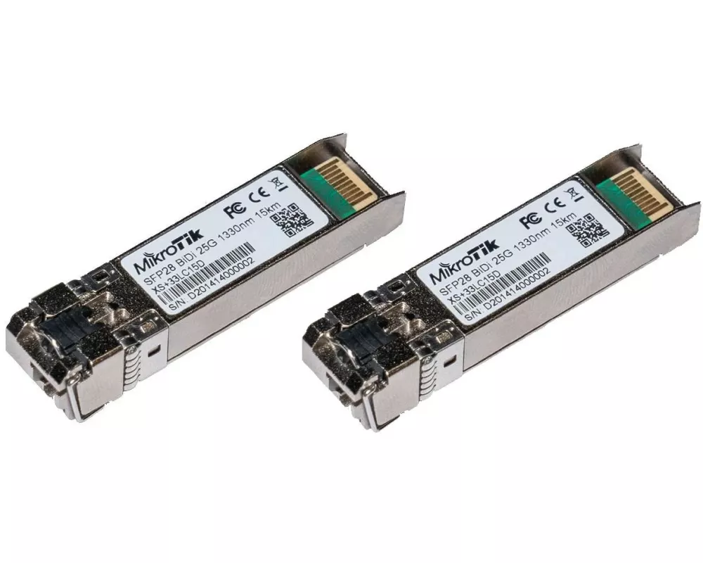 MikroTik SFP28 Modul XS+2733LC15D 2er Set