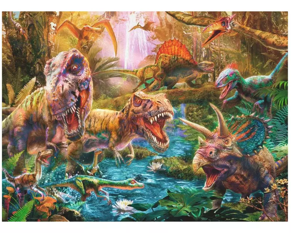 Ravensburger Puzzle Versammlung der Dinosaurier 150 XXL Teile