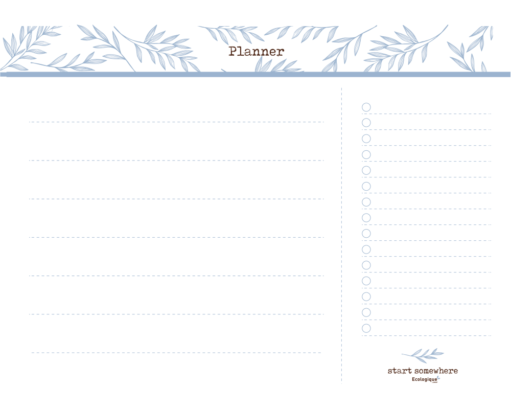 ANCOR Schreibtischplanner 40x30cm 116144 ECOLOGIQUE, Leaf