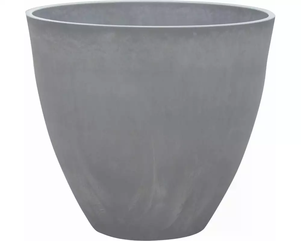 Van der Gucht Blumentopf Woodstone Ø 35 cm x 29 cm Hellgrau