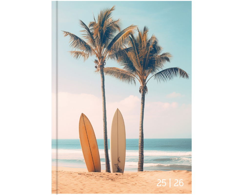 Biella Schüleragenda Mydiary Beach 25/26 FSC, 1T/1S, 12 x 16.5 cm