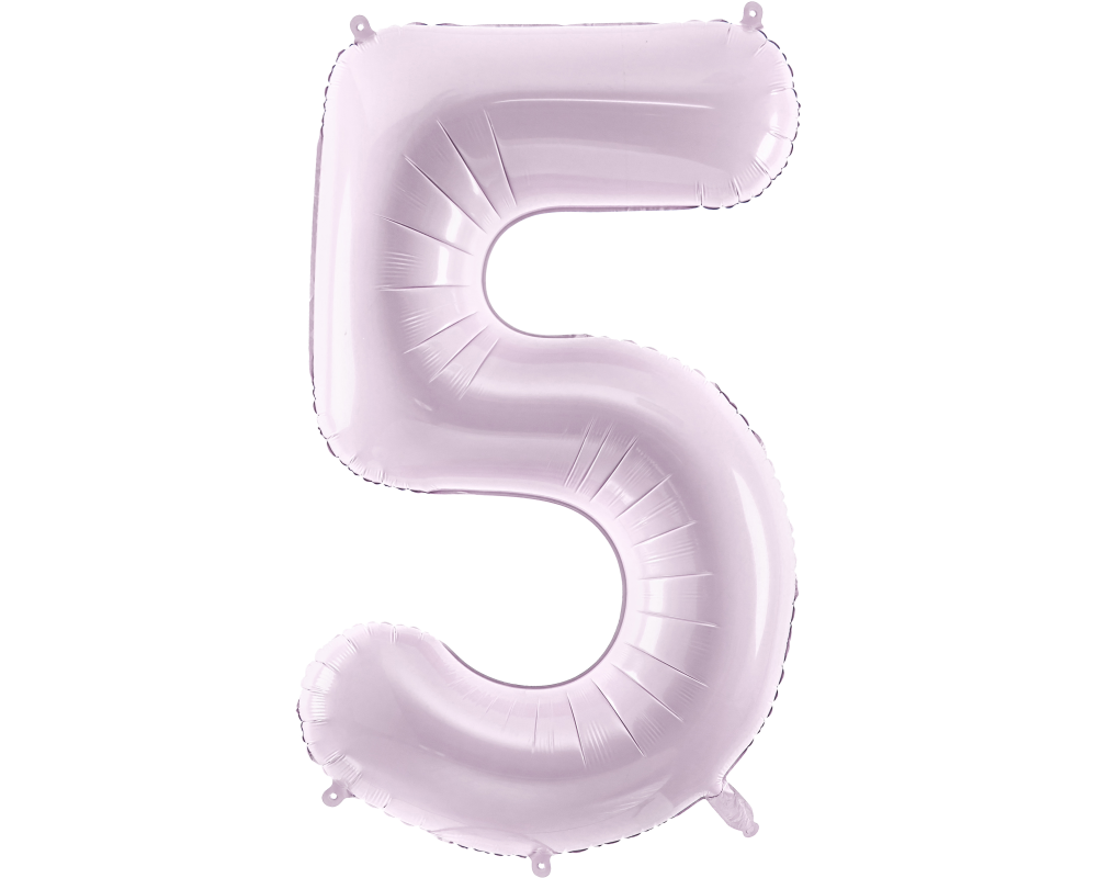 PARTYDECO Folienballon Ziffer 5 72cm FB230G-5-014 lila