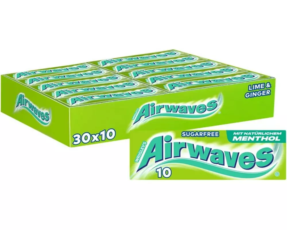 Airwaves Kaugummi Lime Ginger 30 x 14 g