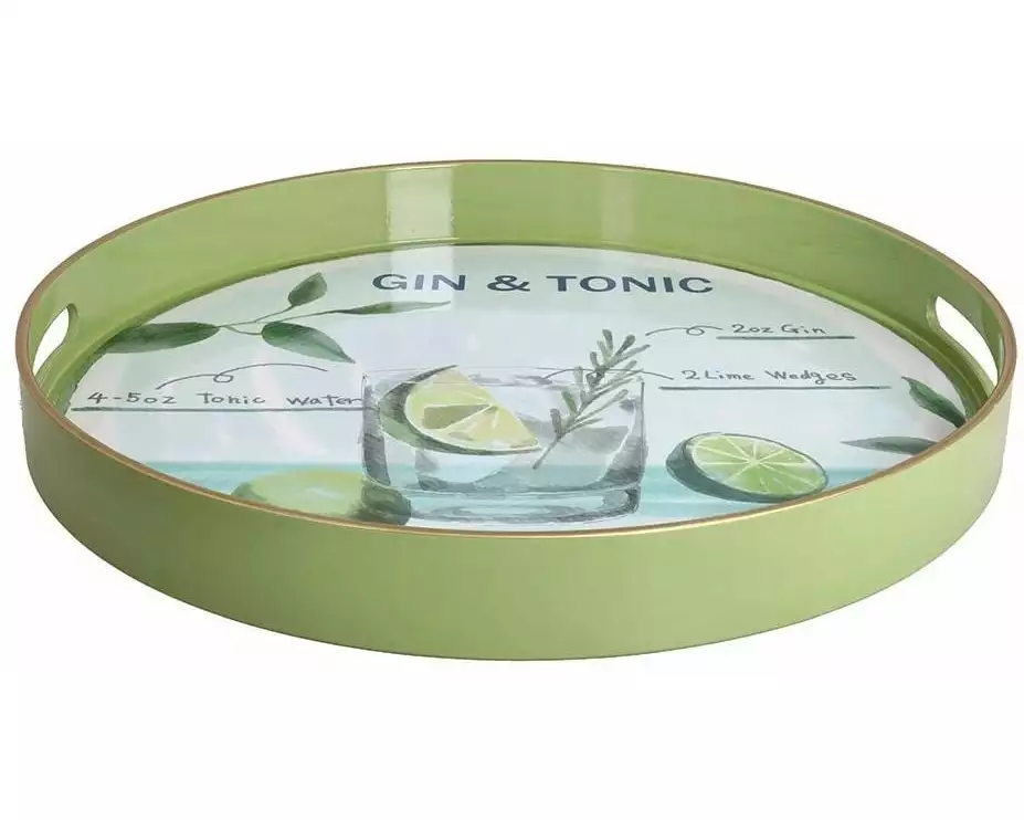 Tognana Serviertablett Gin & Tonic 38 cm, Mehrfarbig
