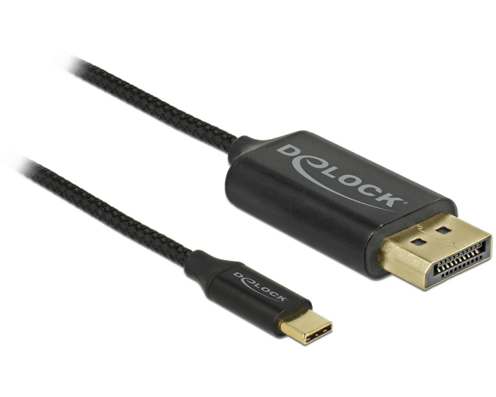 Delock Kabel USB Type-C – DisplayPort koaxial Kabel, 1m. 4K/60Hz
