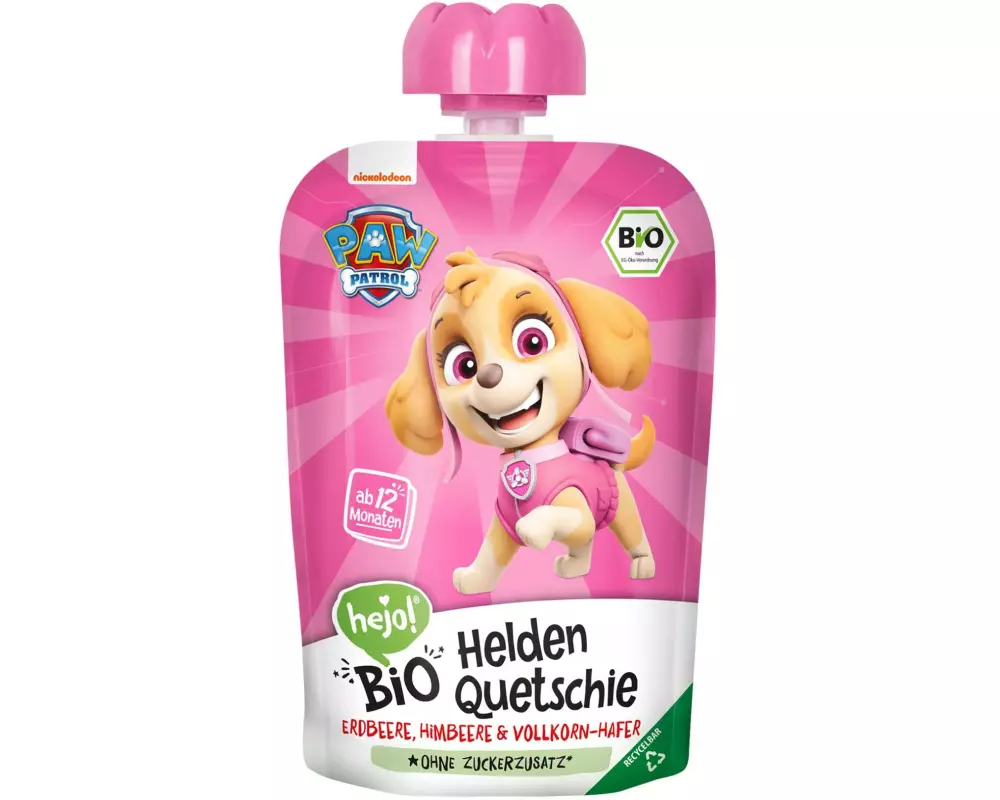 hejo! Quetschbeutel Paw Patrol Helden Pink 100 g