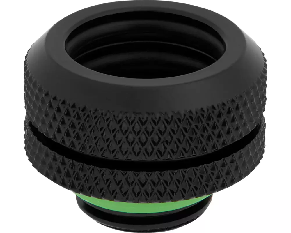 Hydro X Series XF Hardline 14mm OD Fittings Four Pack Black