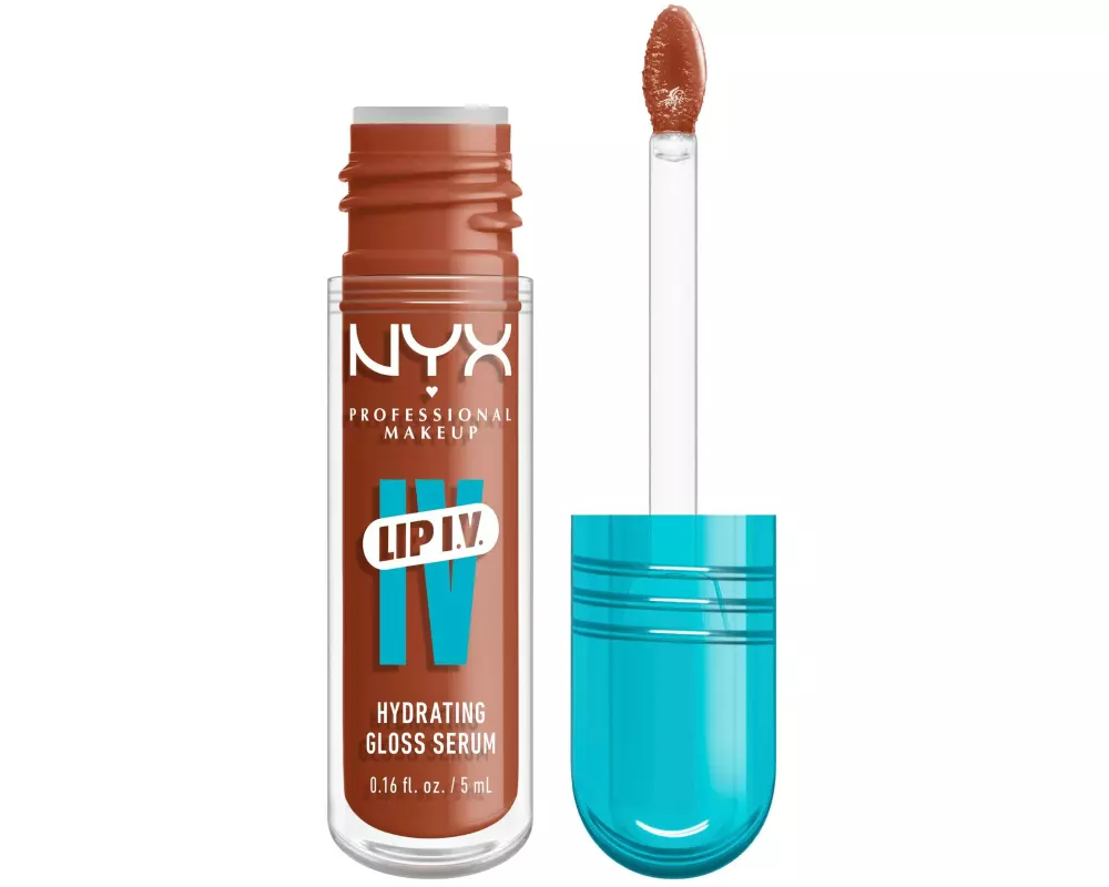 NYX Professional Makeup Lip Gloss IV Serum feuchtigkeitsspendender Caramel Drip