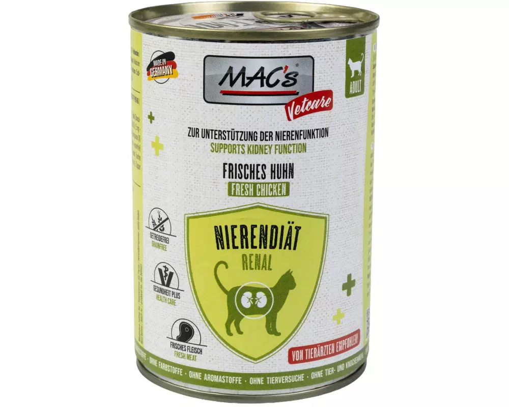 MAC's Vetcare Nassfutter Nierendiät Huhn 0.4 kg