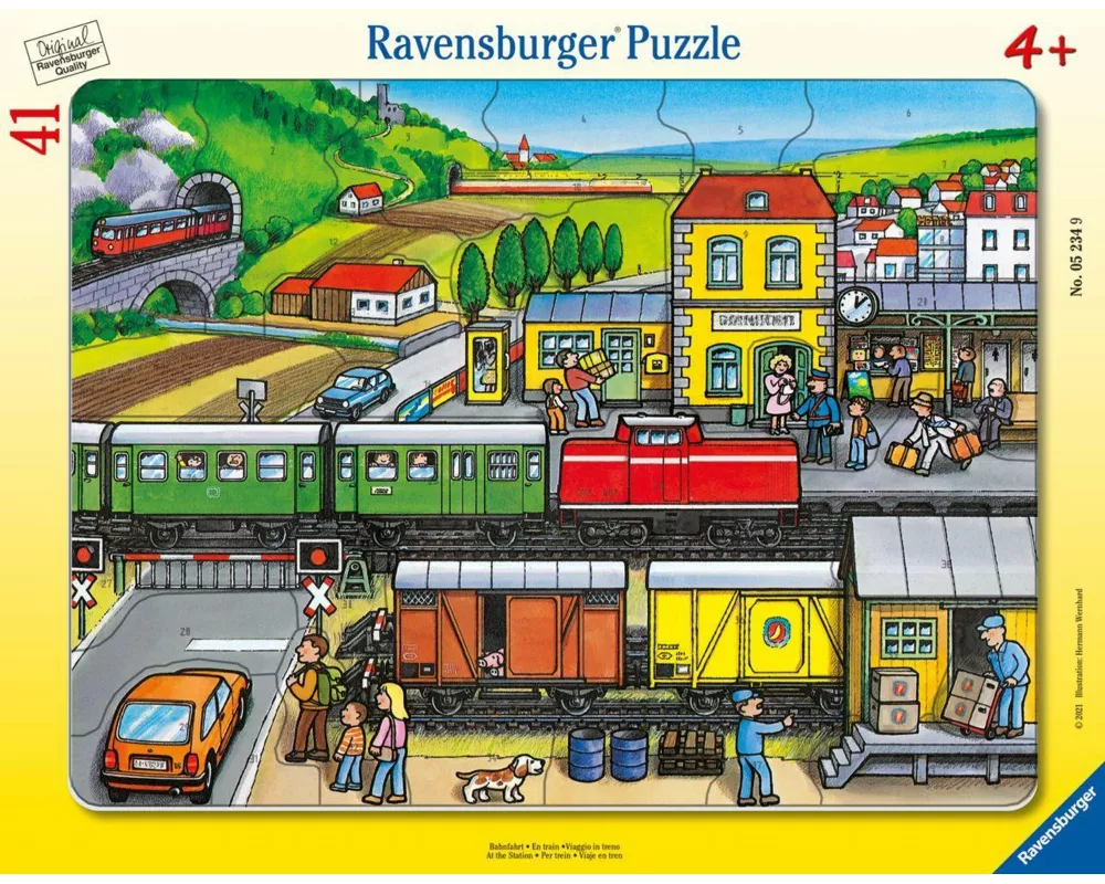 Kinderpuzzle 41 Teile - Bahnfahrt