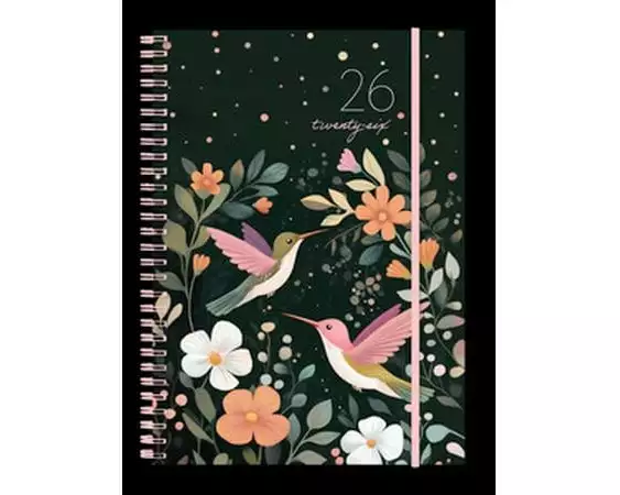 Simplex Wochenagenda Harmony Birds 14.8 x 21 cm, 2026