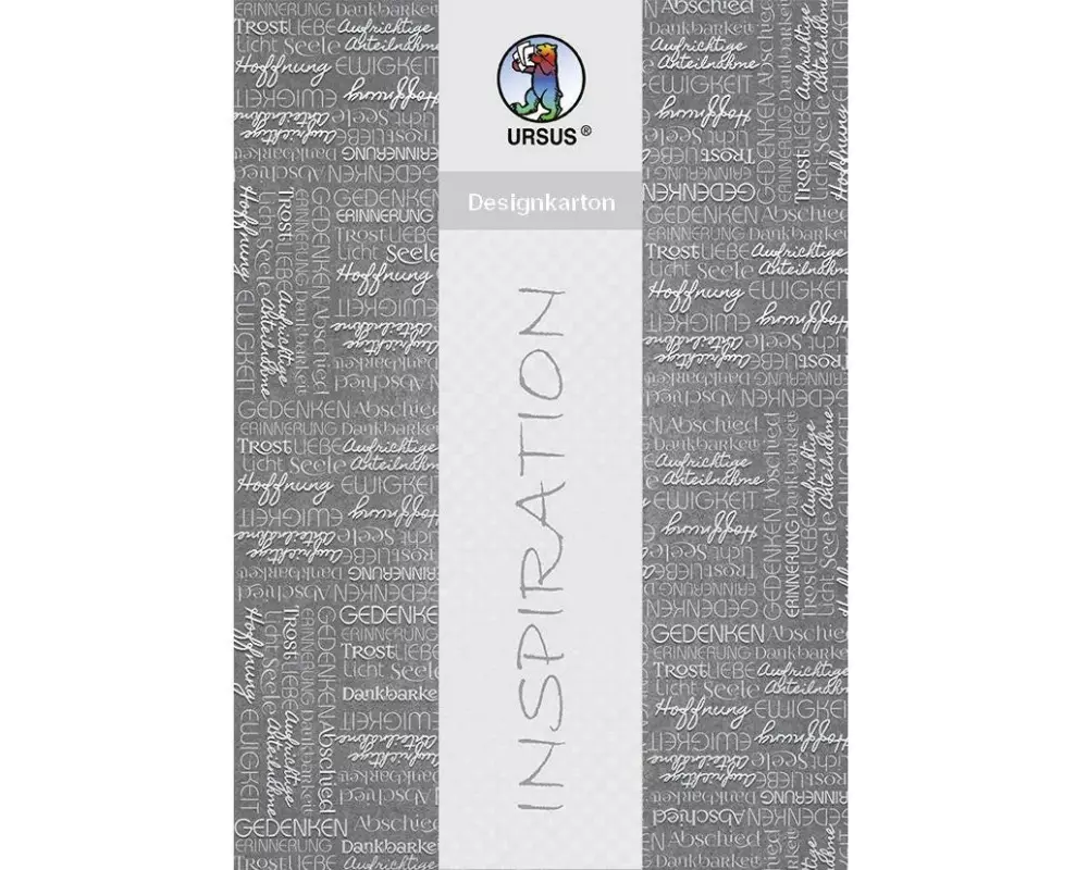 URSUS Fotokarton 200 g/m² 5 Blatt, Grau, Kondolenz 2