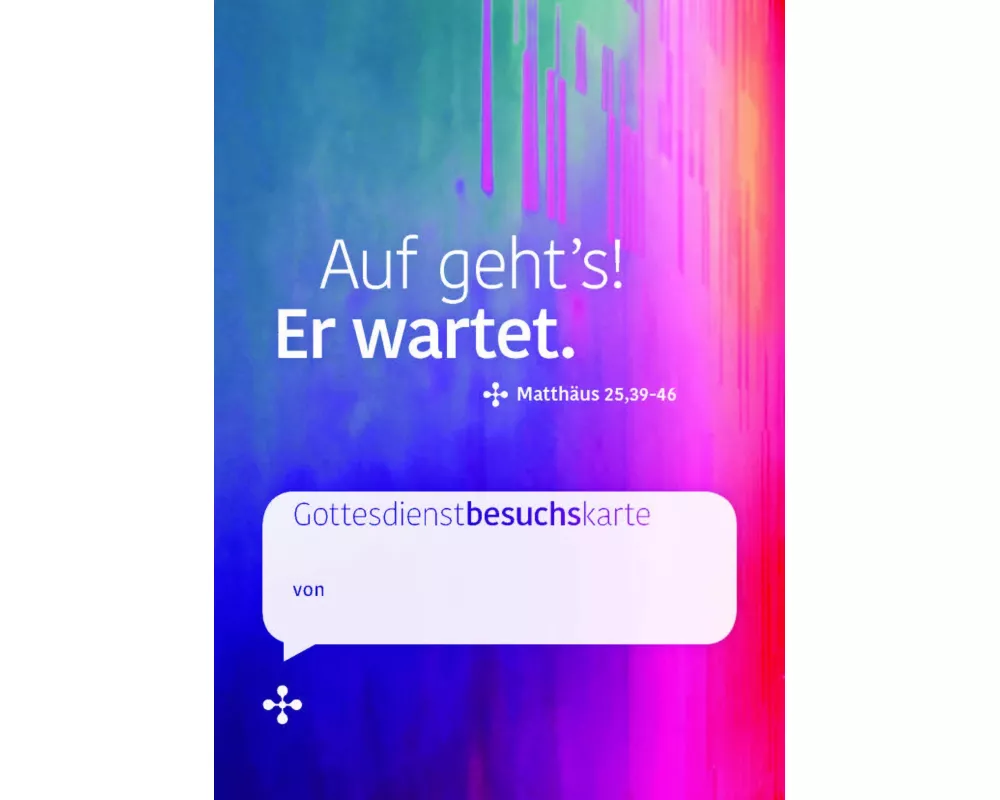 Auf geht's! Er wartet