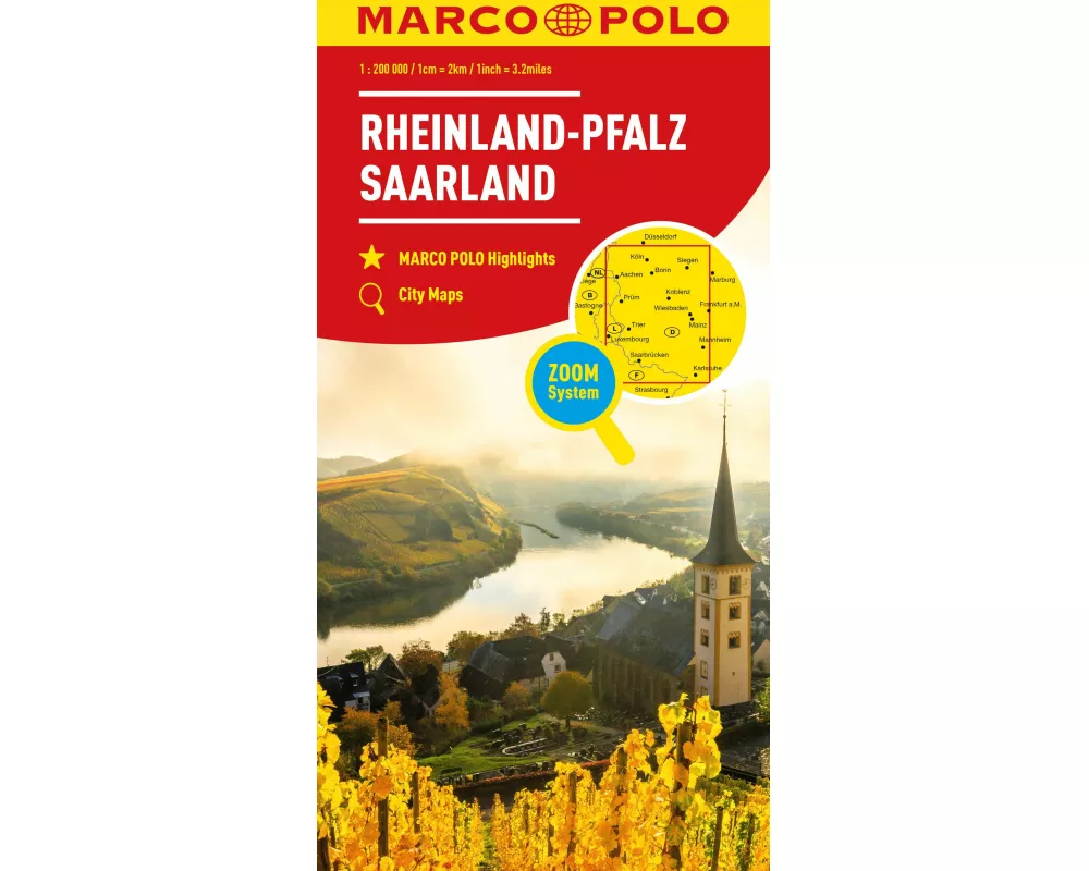 MARCO POLO Regionalkarte Deutschland 10 Rheinland-Pfalz, Saarland 1:200.000