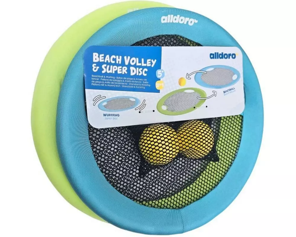 alldoro Beachball-Set & XL Wurfscheibe