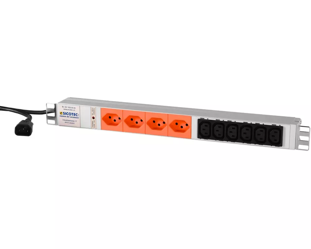 SICOTEC USV 19" PDU 4x T13, 6x C13