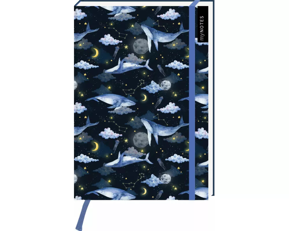myNOTES Notizbuch A5: Cosmic Whale