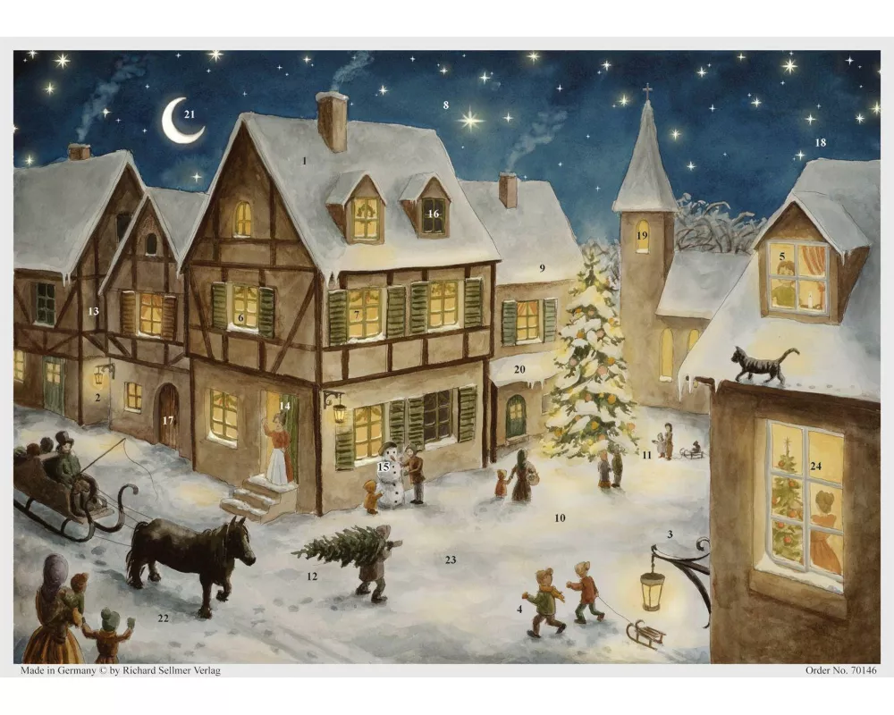 Adventskalender "Weihnachtsabend im Dorf"
