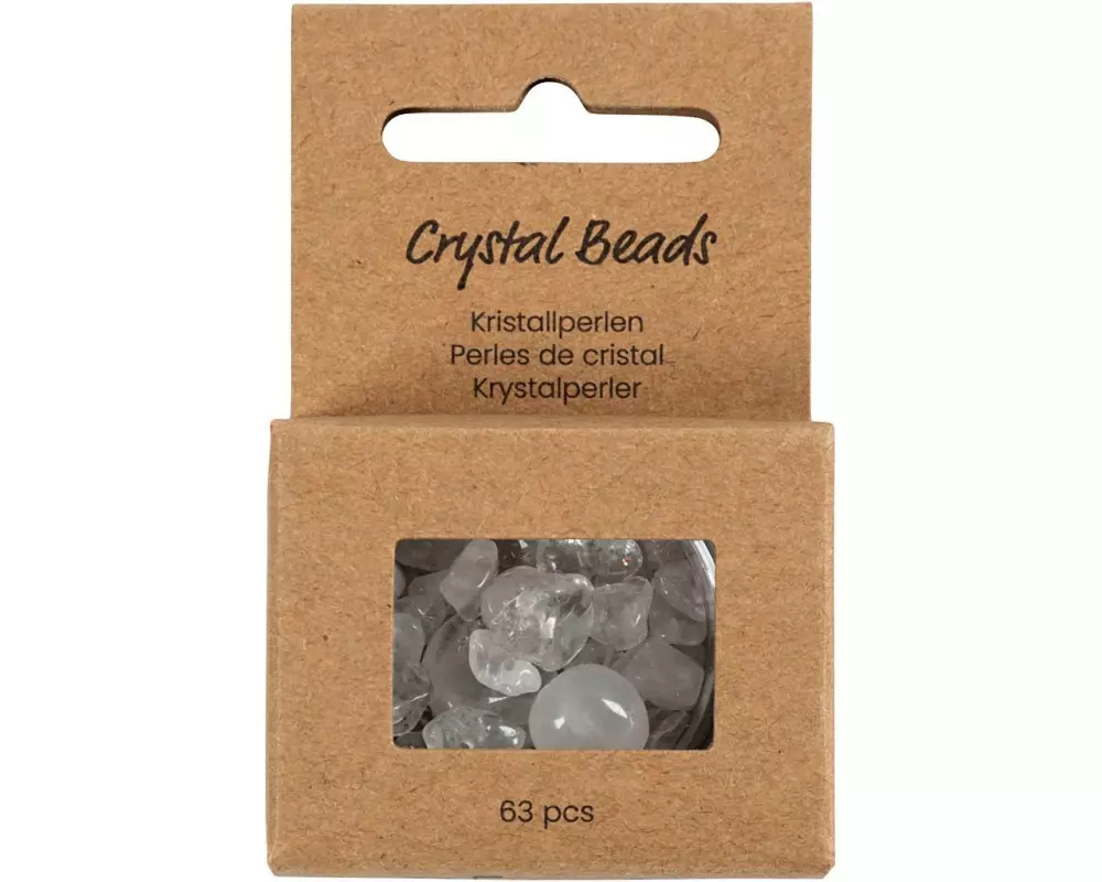 Creativ Company Perlen-Set Kristallperlen Transparent, 7-12 mm