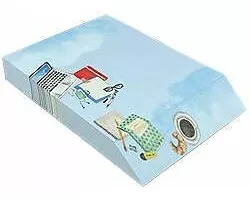 Notizblock - Notizzettel. Schrägschnittblock - Schreibtisch / blanko