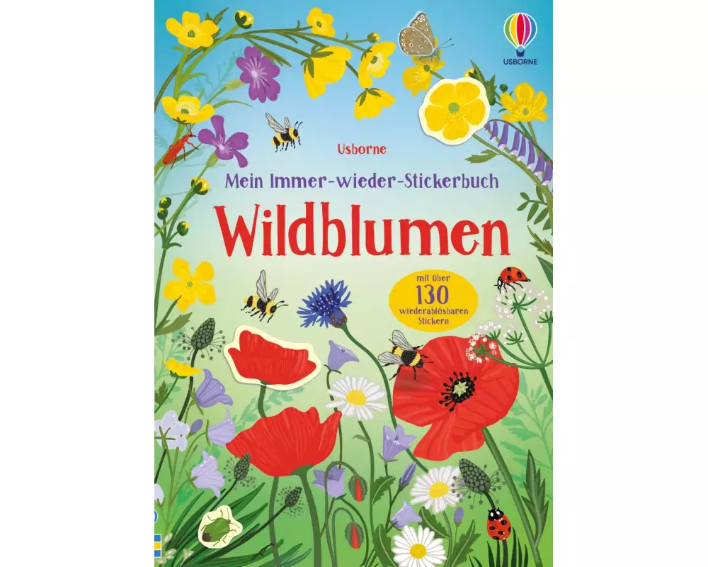 Mein Immer-wieder-Stickerbuch: Wildblumen