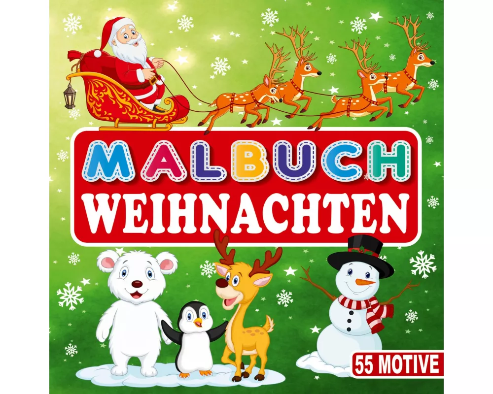 Malbuch Weihnachten 55 Motive