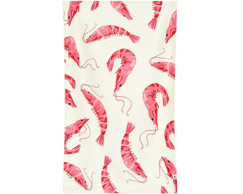 Dock & Bay Geschirrtuch Shrimply the Best 85 x 40 cm, Mehrfarbig