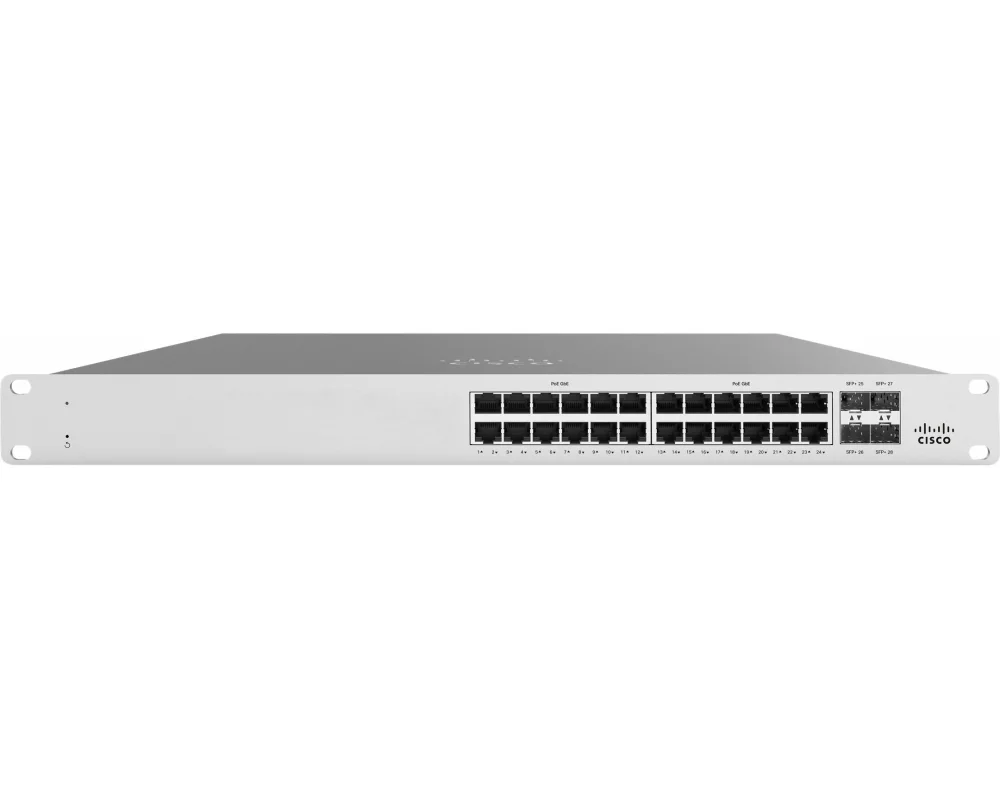 CISCO Meraki MS125-24P 1G Layer2 Cloud-Managed 24x GigE 370W PoE Switch