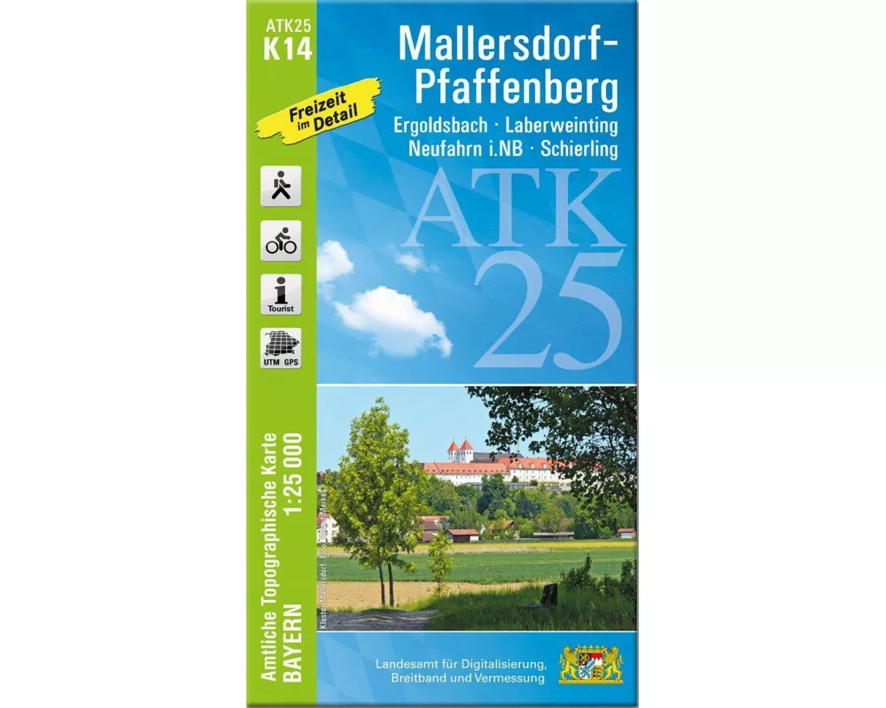 ATK25-K14 Mallersdorf-Pfaffenberg (Amtliche Topographische Karte 1:25000)