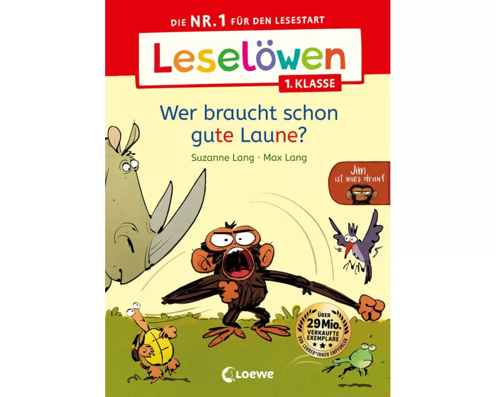 Leselöwen 1. Klasse - Jim ist mies drauf - Wer braucht schon gute Laune?
