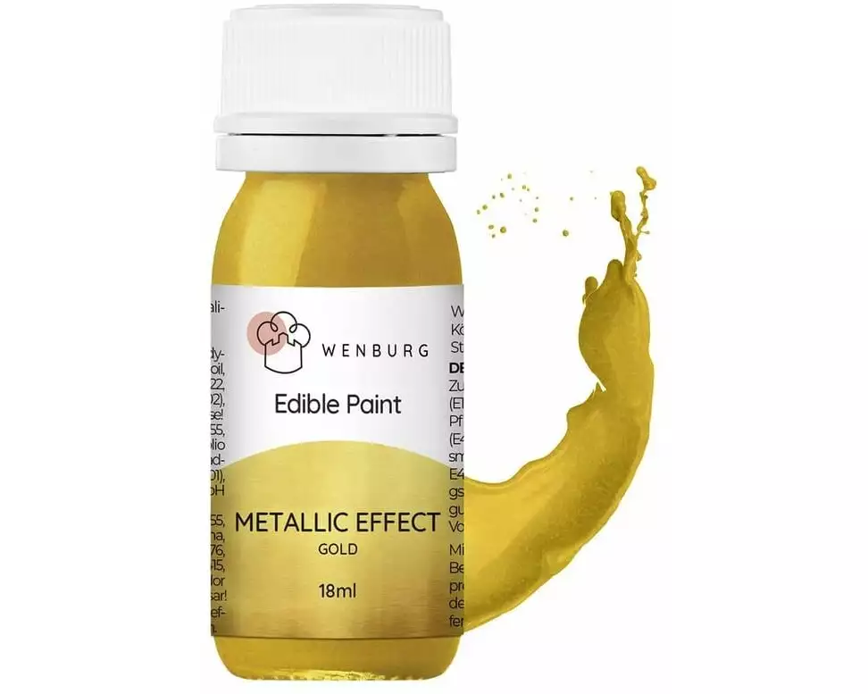 Wenburg Lebensmittelfarbe Gold, 18 ml