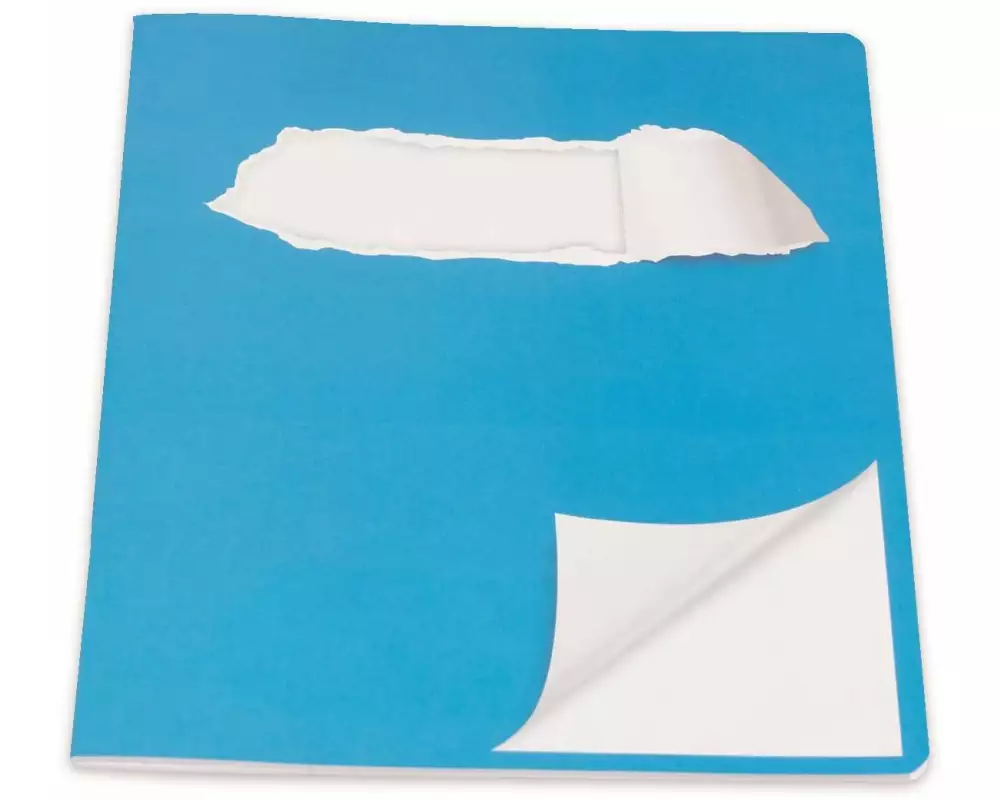 ELCO Schulheft E5, Blanko, Blau/Weiss