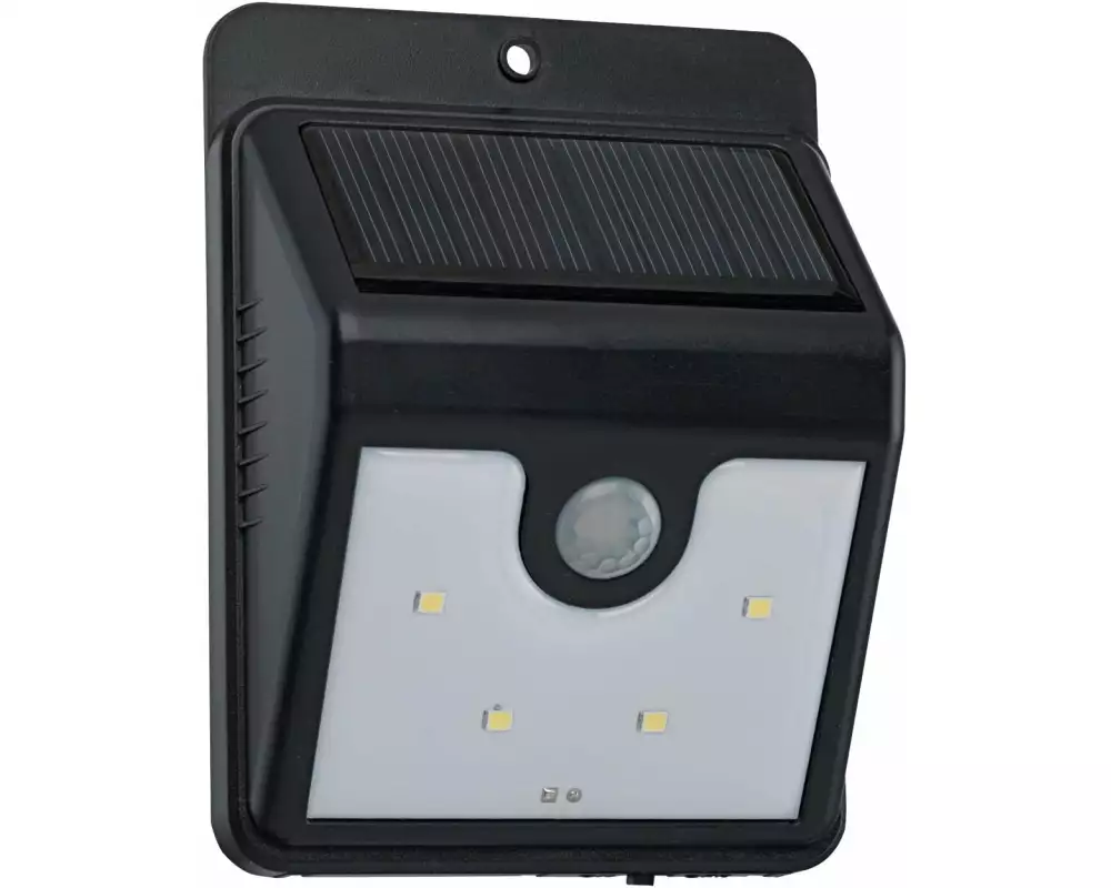 EGLO Leuchten Gartenlicht Solar Wandleuchte mit Sensor Schwarz