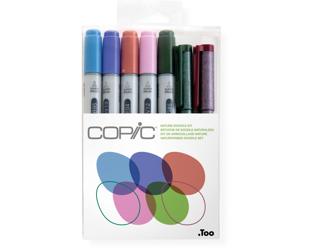COPIC Marker Ciao 22075672 Nature Doodle kit, 7 Stück