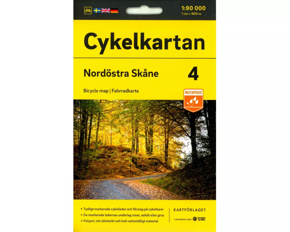 Cykelkartan Blad 4 Nordöstra Skåne 1:90000