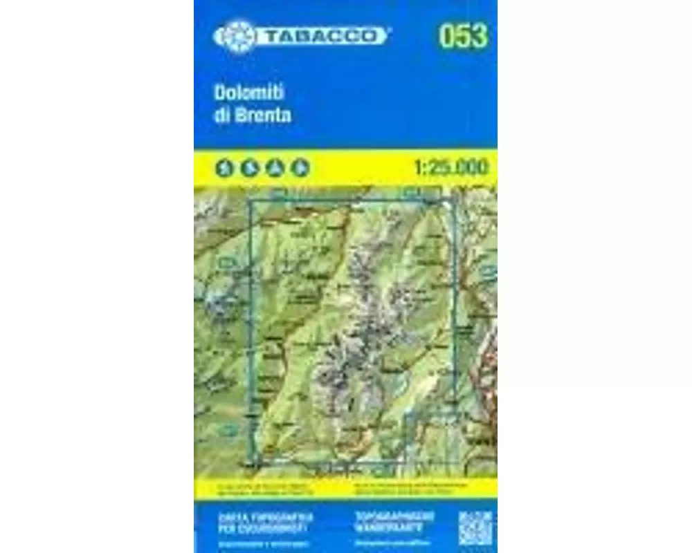 Tabacco Wandern Dolomiti Brenta 1:25000