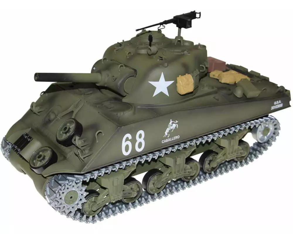 Amewi Panzer Sherman U.S. M4A3 105 mm Howitzer RTR, 1:16